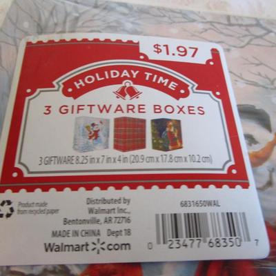 Christmas bows, snowman figurine, gift boxes ornament hooks