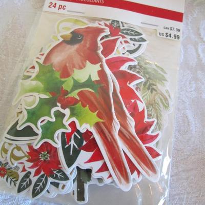 Christmas bows, snowman figurine, gift boxes ornament hooks