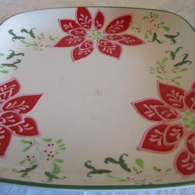 Snowman ceramic large candle holder, Christmas Tree, Christmas storage box, mini tree topper bow, poinsettia ceramic oup& sandwich set