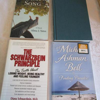 3 fiction novels, 1 self-help book