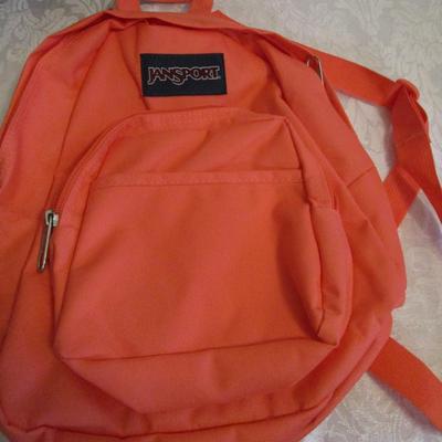Mini backpack with 2 zipper openings, 1 bag, 1 cooler bag