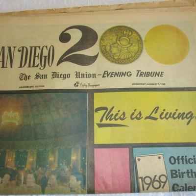 San Diego Union Tribune, January 1, 1969
