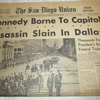 San Diego Union, November 25, 1963