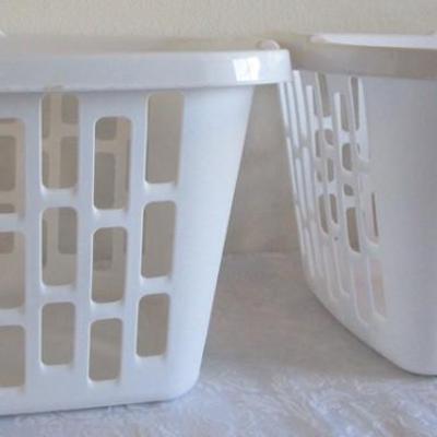 Sale Photo Thumbnail #247: 2 baskets are 24-1/4" x 17.63" x 10-1/4" tall, one is 24" x 18" x 14-3/4" tall