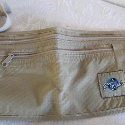 Eagle Creek waist belt pouch, emergency items