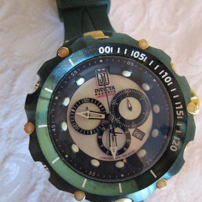 Jason Taylor for Invicta Reserve collection Green JT Venom Gen II, Quartz Chonograph Watch Model 29718, Limited Edition #81 of 999