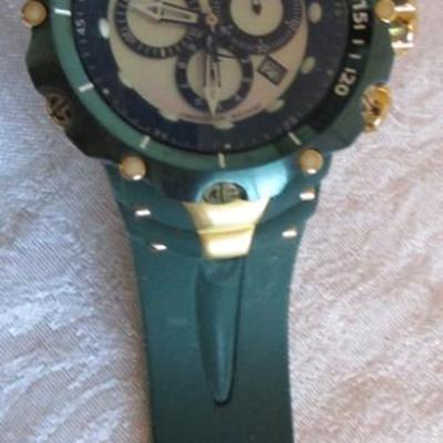 Jason Taylor for Invicta Reserve collection Green JT Venom Gen II, Quartz Chonograph Watch Model 29718, Limited Edition #81 of 999