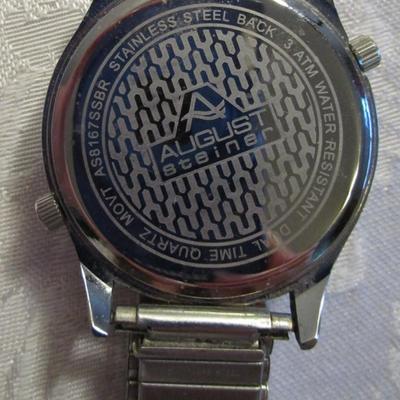 August Steiner dual time men's watch