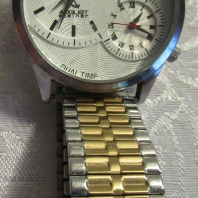 August Steiner dual time men's watch