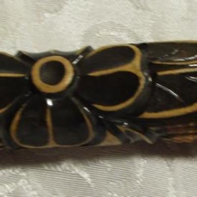 Fox handle walking stick for women, hand carved