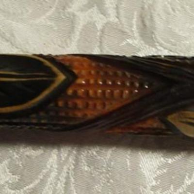 Fox handle walking stick for women, hand carved