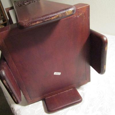 Carved solid wood cane/umbrella stand