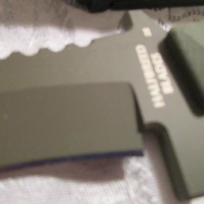 Halfbreed Blades Medium Clearance Knife (MCK-02 OD) K110 D2 recurve drop point blade 