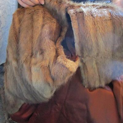 Vintage fur cape (?mink), Alaska Fur Co., J. Freidman, Springfield, Mass.