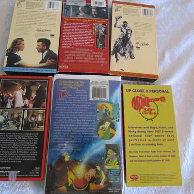 6 VHS Video cassettes