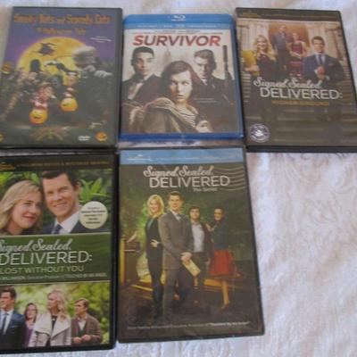 4 DVDs, 1 Blue Ray