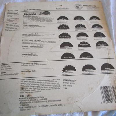 3 Circular saw blades-7", two circular saw sanding discs 7"