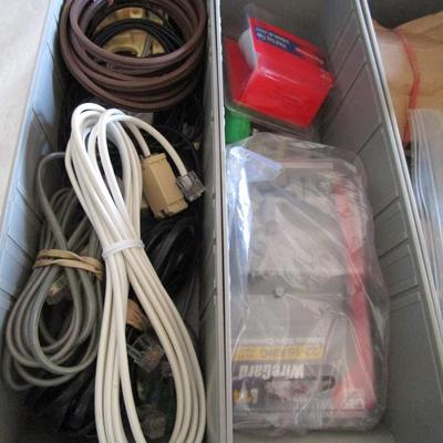 Metal parts cabinet with various hardware in 15 drawers