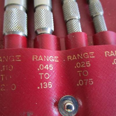 Lufkin 4-piece pin vise set 197-S
