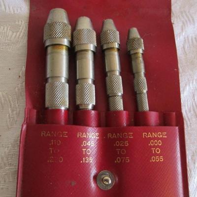 Lufkin 4-piece pin vise set 197-S