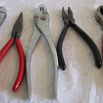 5 pliers, various kinds