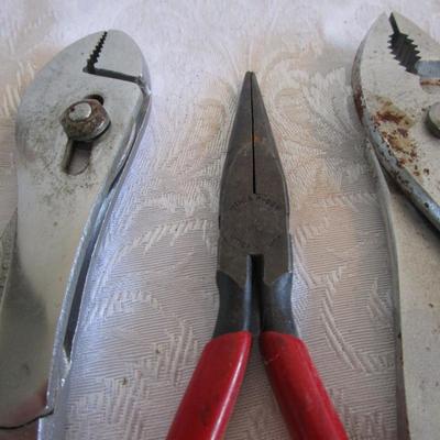 5 pliers, various kinds