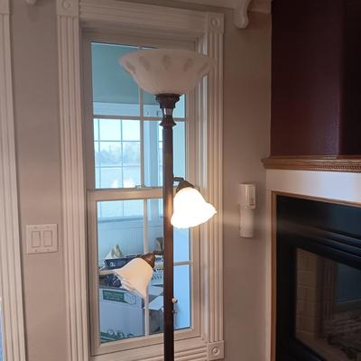 VERY NICE, HEAVY 3 LIGHT FLOOR LAMP