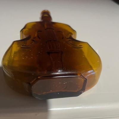 Collection of Violin Shaped Glass Bottles (2LR-MG)