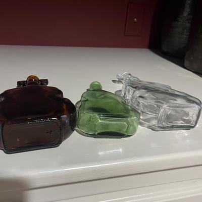 Collection of Violin Shaped Glass Bottles (2LR-MG)