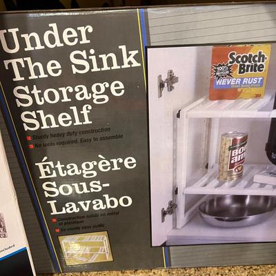 Lot New in Box Kitchen Items - Longaberger, Marble, Shelves etc.
