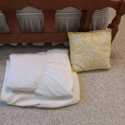 CLEAN FULL SIZE BED WITH MATTRESS COVER & BLANKET