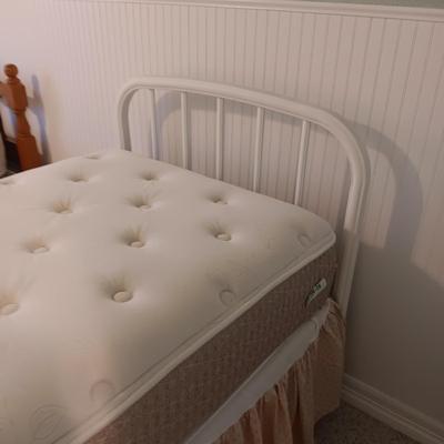 VINTAGE HOSPITAL BED FRAME WITH QUALITY TWIN SIZE MATTRESSES