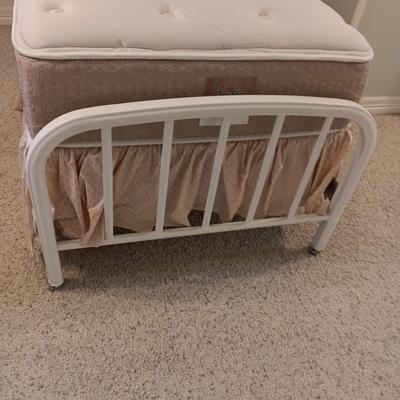 VINTAGE HOSPITAL BED FRAME WITH QUALITY TWIN SIZE MATTRESSES