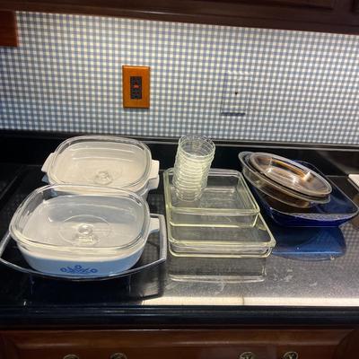 Pyrex, Corning Ware & Anchor Hocking: Blue Casserole Dish & More (2K-MG)