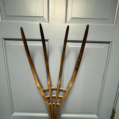 Primitive Wooden Hay Fork (1BL-MG)