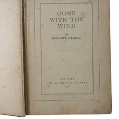 1936 First Edition "Gone with the Wind" Book