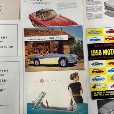 Vintage Automobile Ephemera Assortment