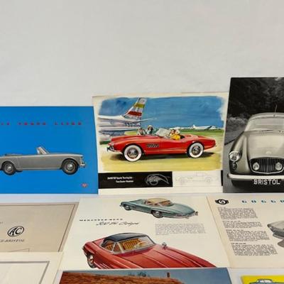 Sale Photo Thumbnail #53: Includes BMW 507, New Humber, Super Snipe, Humber Hawk, Alvis 3 liter, Gogomobil, Mercedes 300, Bristol, Bentley, and more. Total of 15 pieces. Shipping dimensions: 14" x 10.5". [LV]