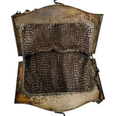Pair of Enameled Deco Mesh Purses