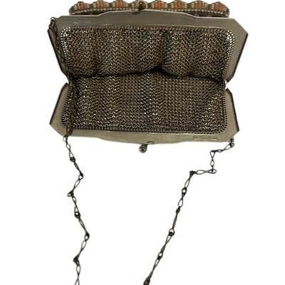 Pair of Whiting & Davis Deco Enameled Mesh Purses