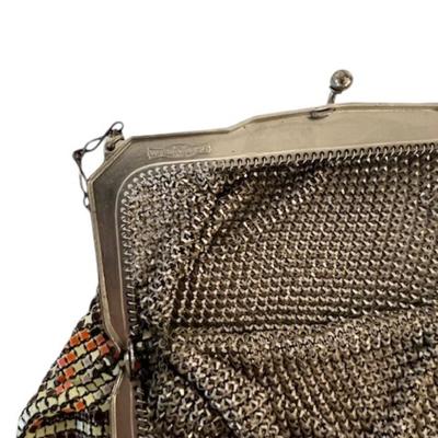 Pair of Whiting & Davis Deco Enameled Mesh Purses