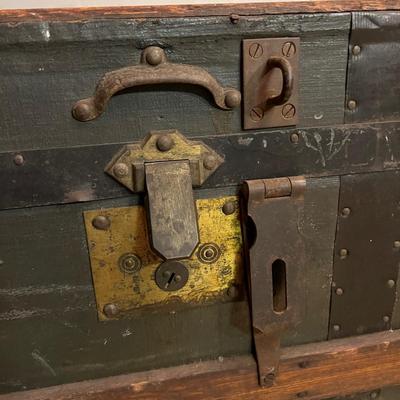 Antique Wood Steamer Trunk