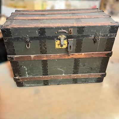 Antique Wood Steamer Trunk