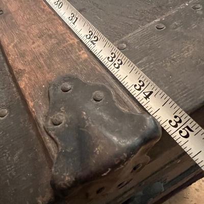 Antique Wood Steamer Trunk