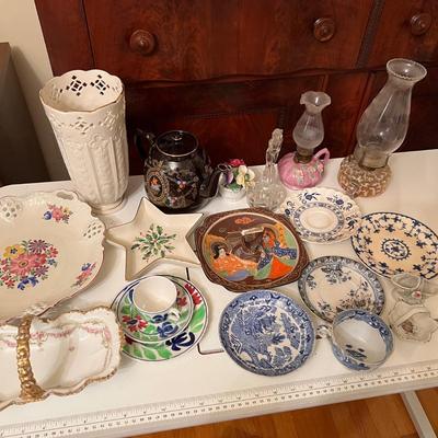 Big Antique & Vintage Collectibles Lot - Lenox, Delft, Porcelain, Glass