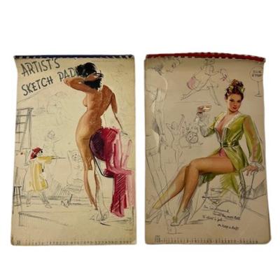 Vintage K. Munson Sketch Pad Pin Up Calendars