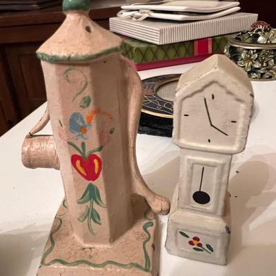 Big Lot Vintage Collectibles - Porcelain, Enamel, Cast Iron