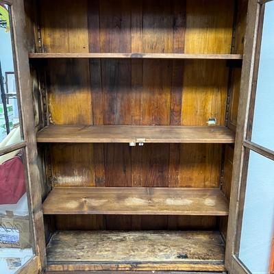 Nineteenth Century Oak Display Cabinet