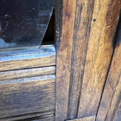 Nineteenth Century Oak Display Cabinet