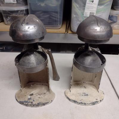 Pair of Vintage Juice-O-Mat Juicers